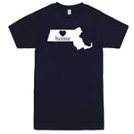  "Massachusetts Home State Pride" men's t-shirt Navy-Blue