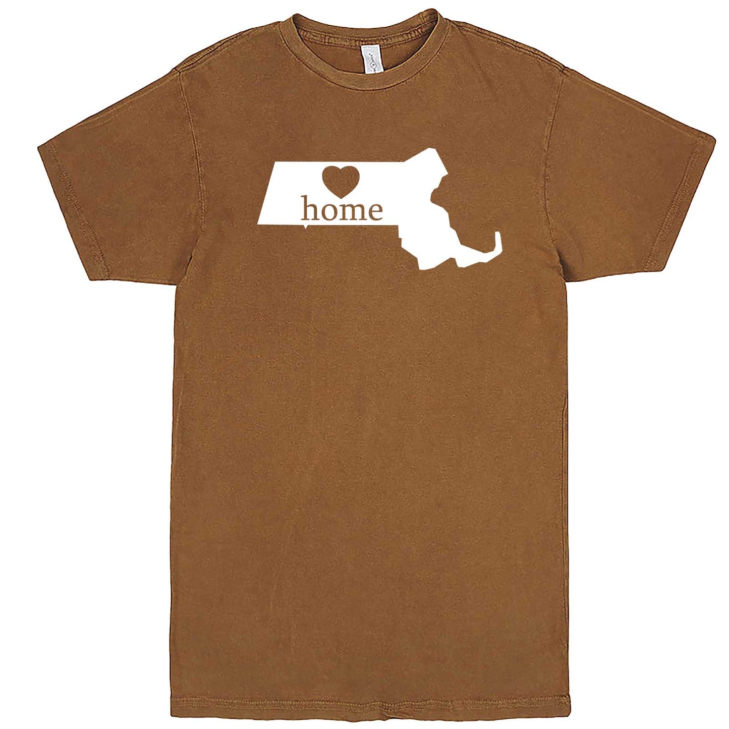  "Massachusetts Home State Pride" men's t-shirt Vintage Camel