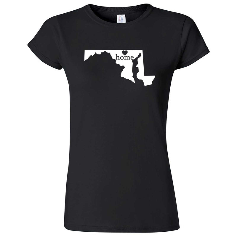  "Maryland Home State Pride" women's t-shirt Black