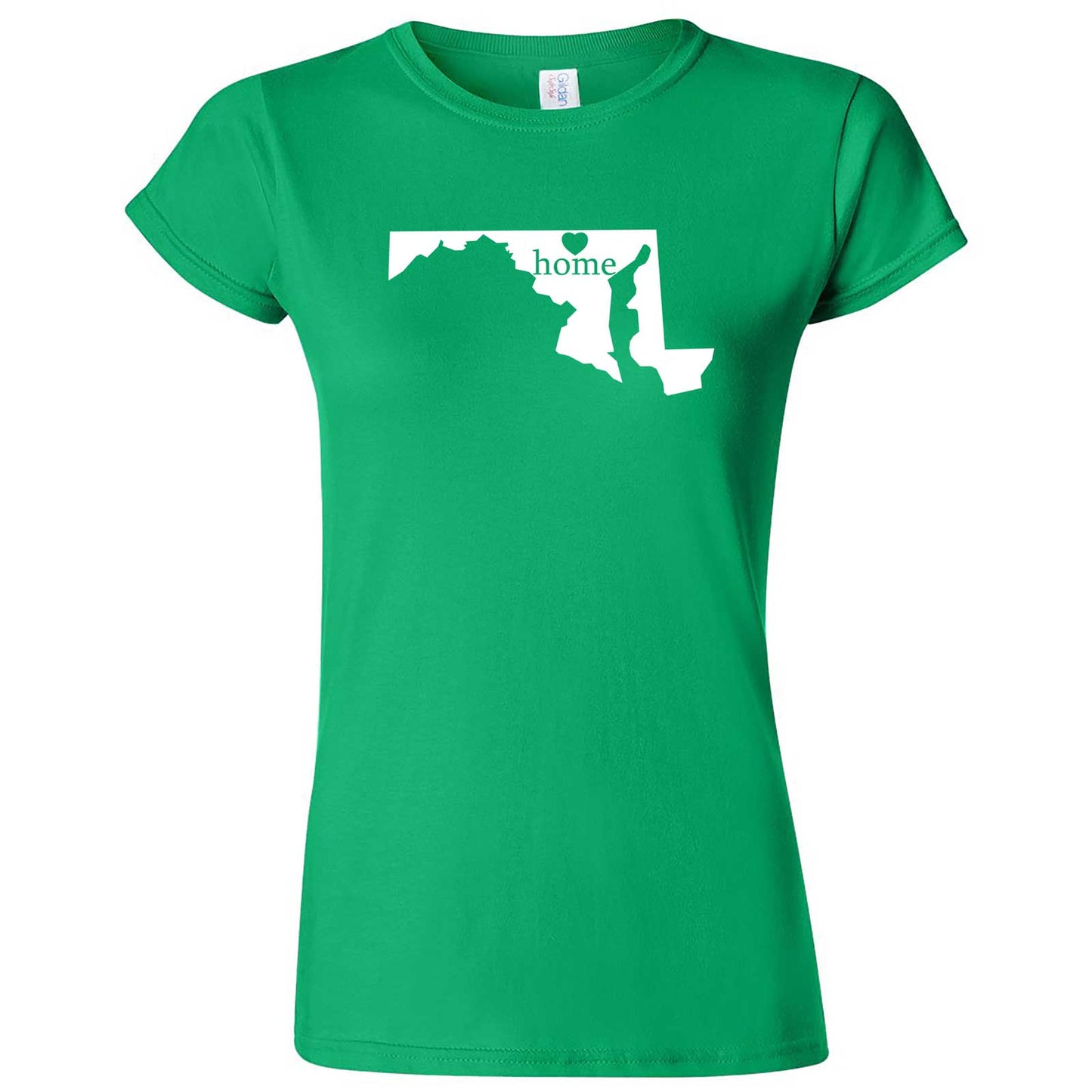  "Maryland Home State Pride" women's t-shirt Irish Green