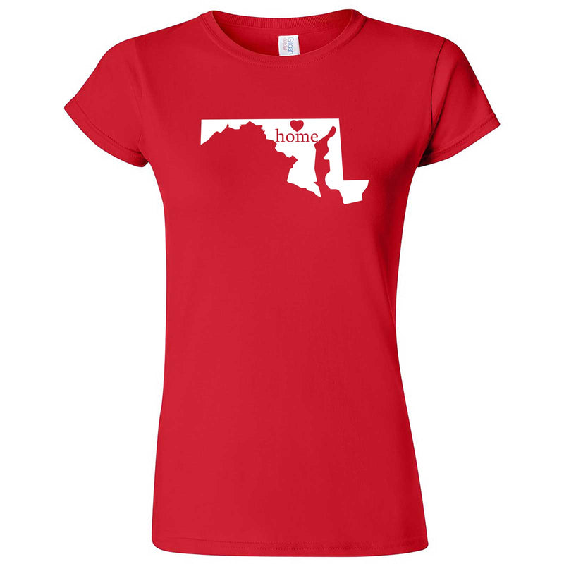  "Maryland Home State Pride" women's t-shirt Red