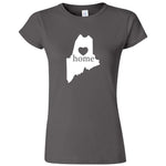  "Maine Home State Pride" women's t-shirt Charcoal