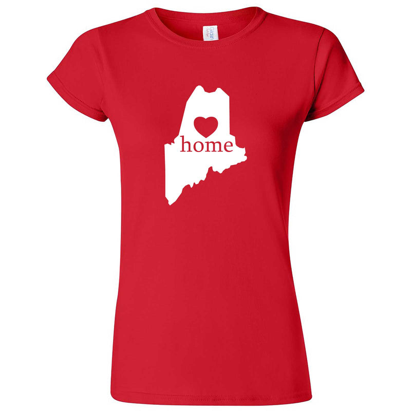  "Maine Home State Pride" women's t-shirt Red