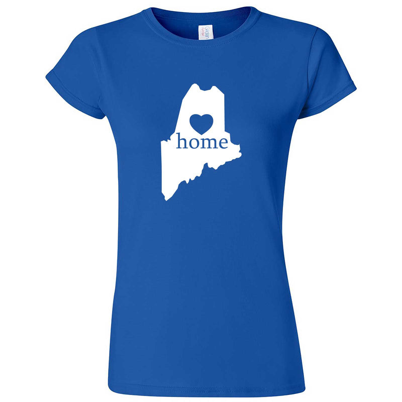  "Maine Home State Pride" women's t-shirt Royal Blue