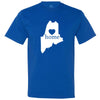  "Maine Home State Pride" men's t-shirt Royal-Blue