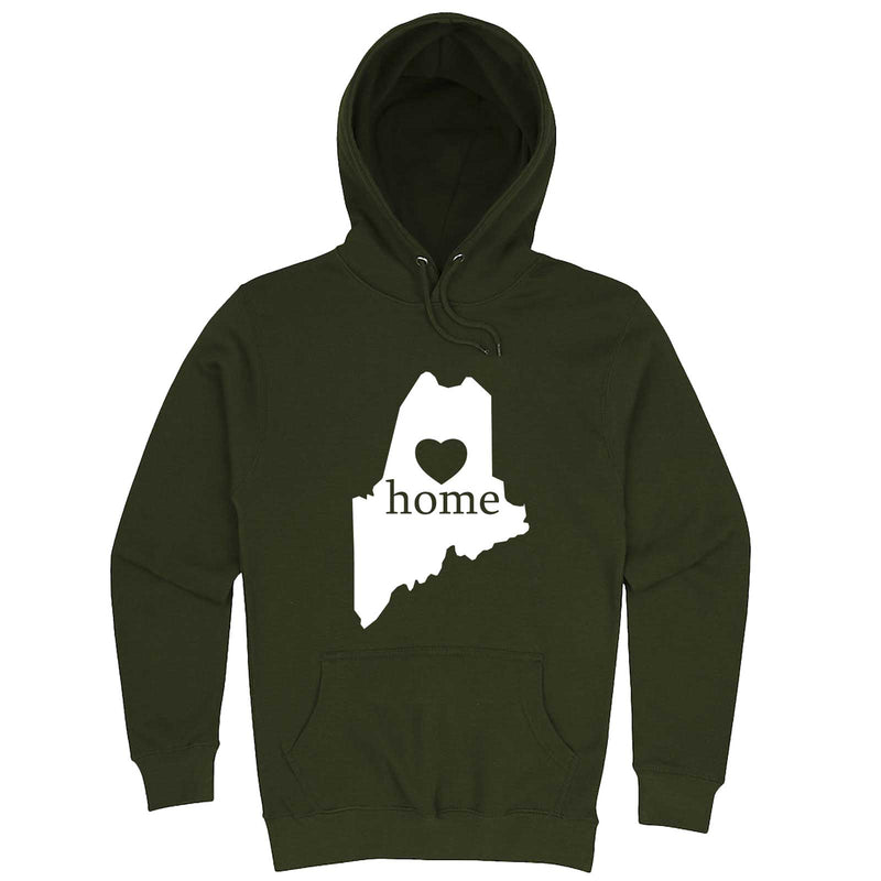  "Maine Home State Pride" hoodie, 3XL, Army Green