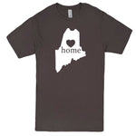  "Maine Home State Pride" men's t-shirt Charcoal