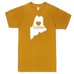  "Maine Home State Pride" men's t-shirt Mustard