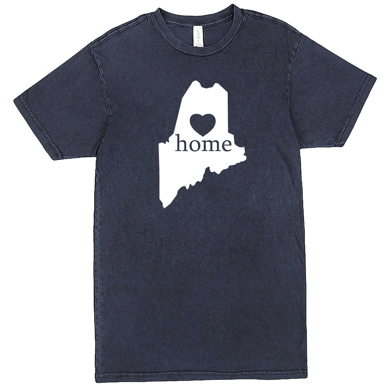 "Maine Home State Pride" men's t-shirt Vintage Denim