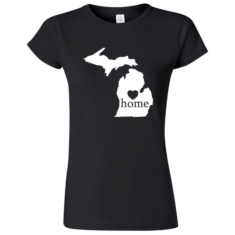 "Michigan Home State Pride" women's t-shirt Black