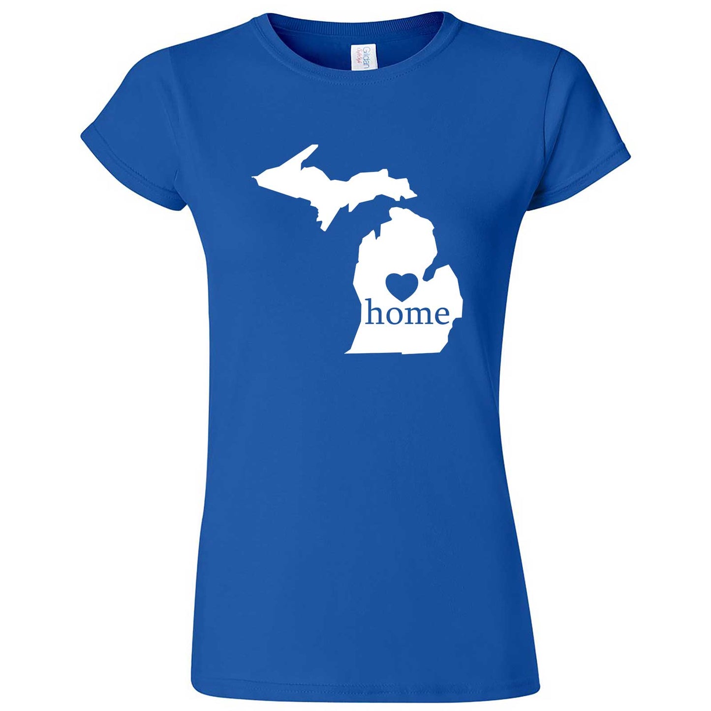  "Michigan Home State Pride" women's t-shirt Royal Blue