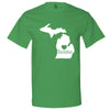  "Michigan Home State Pride" men's t-shirt Irish-Green