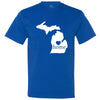  "Michigan Home State Pride" men's t-shirt Royal-Blue