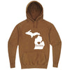  "Michigan Home State Pride" hoodie, 3XL, Vintage Camel