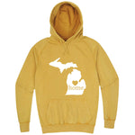  "Michigan Home State Pride" hoodie, 3XL, Vintage Mustard
