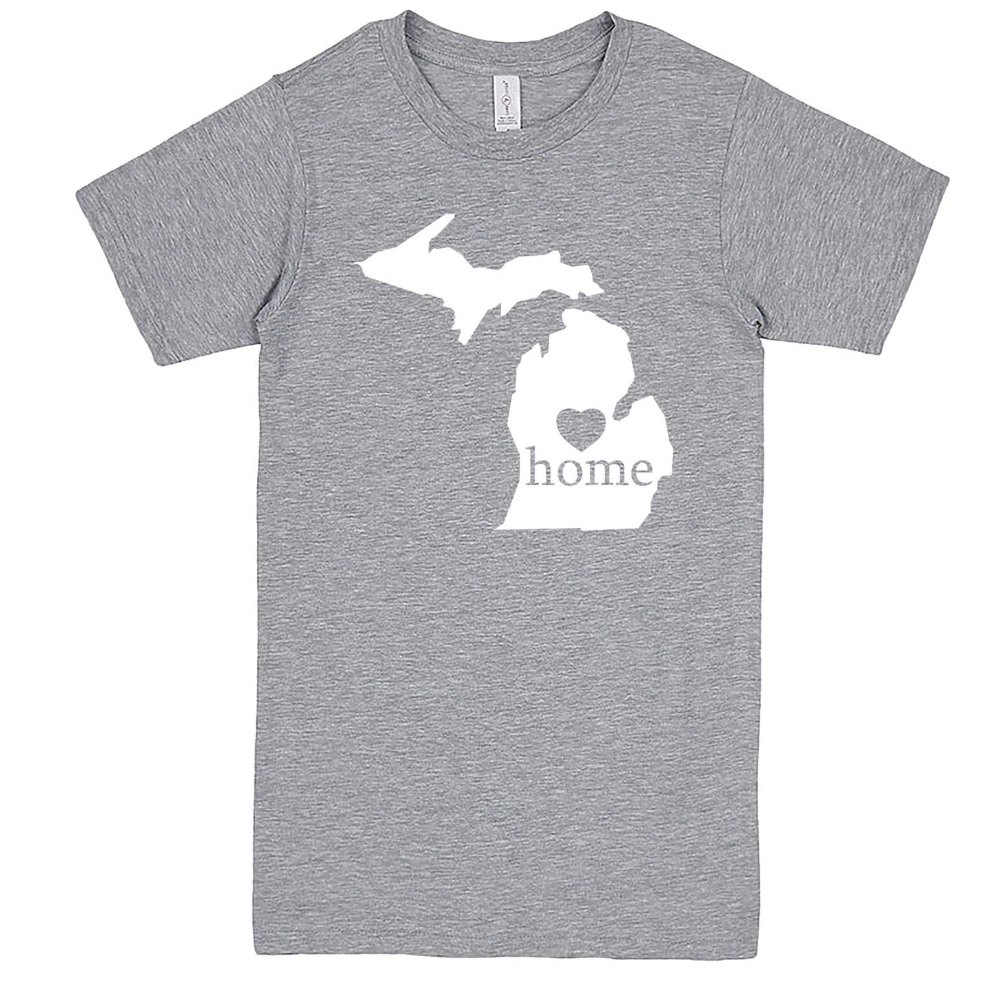  "Michigan Home State Pride" men's t-shirt Heather-Grey