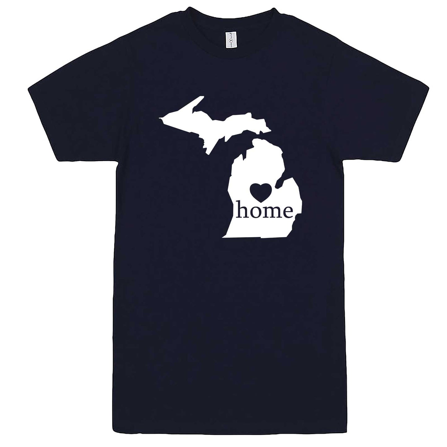  "Michigan Home State Pride" men's t-shirt Navy-Blue