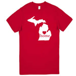  "Michigan Home State Pride" men's t-shirt Red