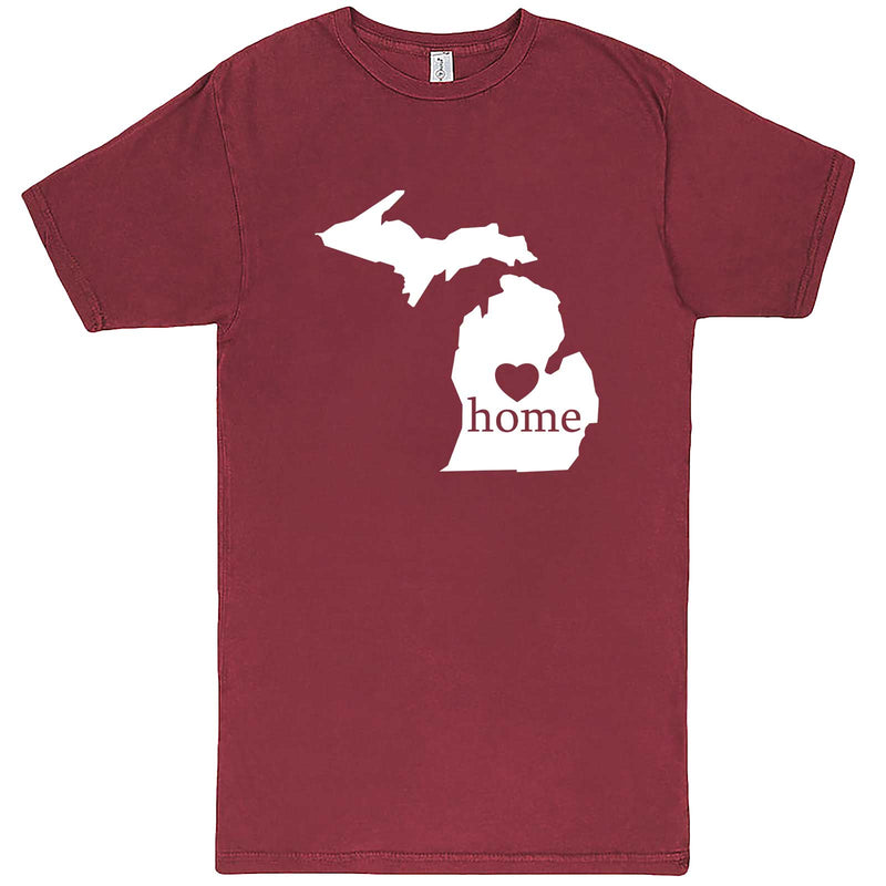  "Michigan Home State Pride" men's t-shirt Vintage Brick