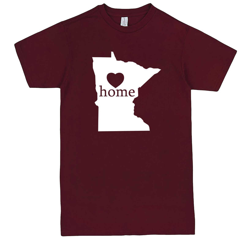  "Minnesota Home State Pride" men's t-shirt Burgundy