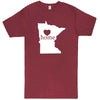  "Minnesota Home State Pride" men's t-shirt Vintage Brick