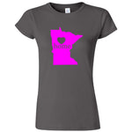  "Minnesota Home State Pride" women's t-shirt Charcoal