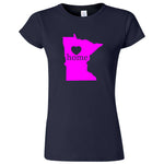  "Minnesota Home State Pride" women's t-shirt Navy Blue