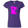  "Minnesota Home State Pride" women's t-shirt Purple