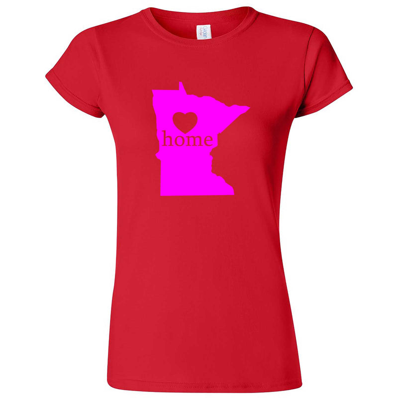  "Minnesota Home State Pride" women's t-shirt Red