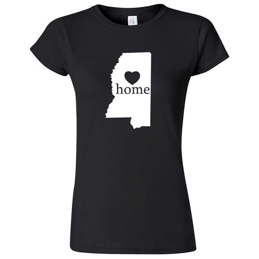  "Mississippi Home State Pride" women's t-shirt Black