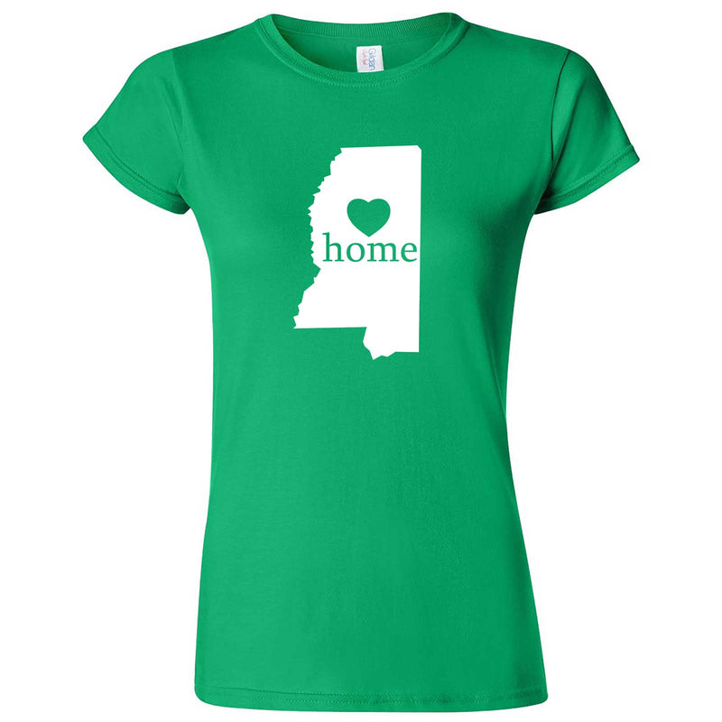  "Mississippi Home State Pride" women's t-shirt Irish Green