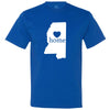  "Mississippi Home State Pride" men's t-shirt Royal-Blue
