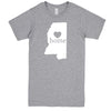  "Mississippi Home State Pride" men's t-shirt Heather-Grey
