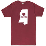  "Mississippi Home State Pride" men's t-shirt Vintage Brick