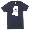  "Mississippi Home State Pride" men's t-shirt Vintage Denim