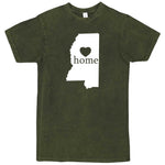  "Mississippi Home State Pride" men's t-shirt Vintage Olive