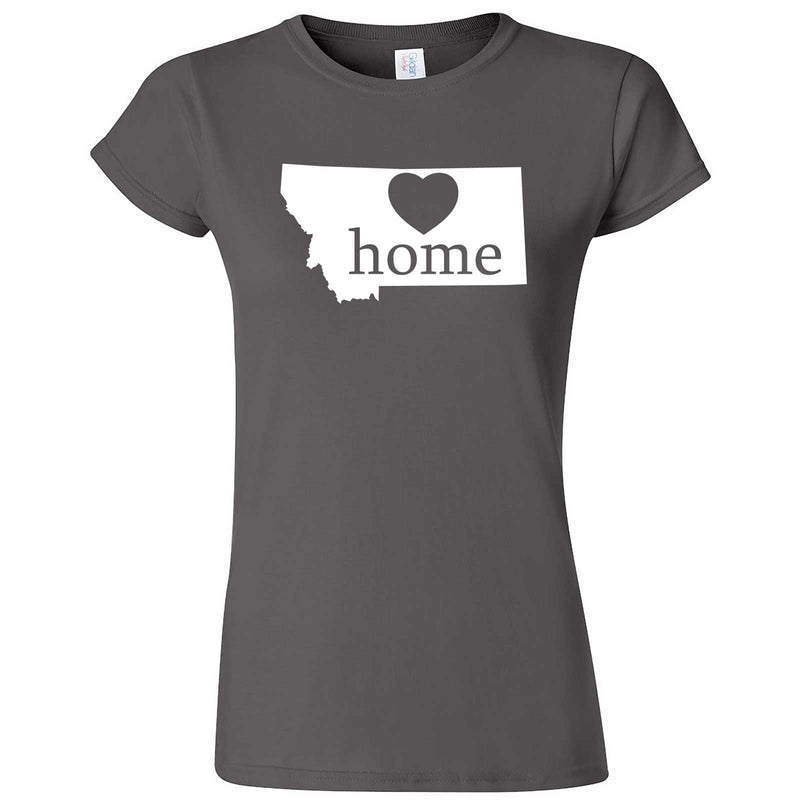  "Montana Home State Pride" women's t-shirt Charcoal