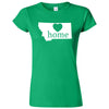  "Montana Home State Pride" women's t-shirt Irish Green