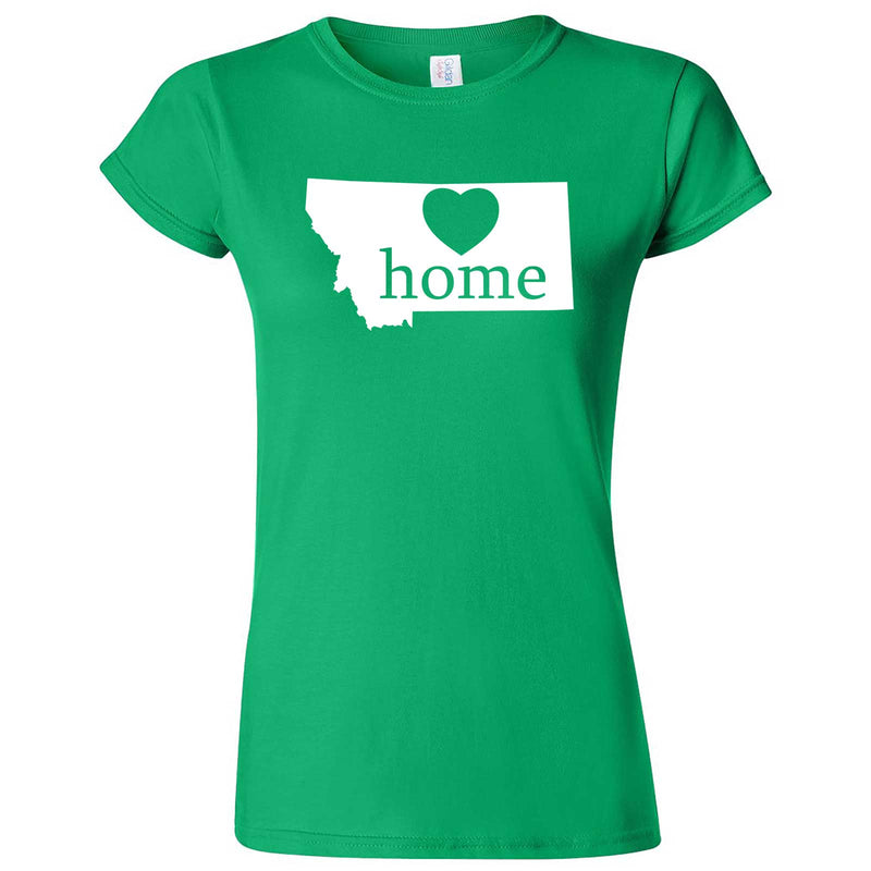  "Montana Home State Pride" women's t-shirt Irish Green