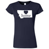  "Montana Home State Pride" women's t-shirt Navy Blue