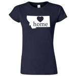  "Montana Home State Pride" women's t-shirt Navy Blue