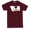  "Montana Home State Pride" men's t-shirt Burgundy