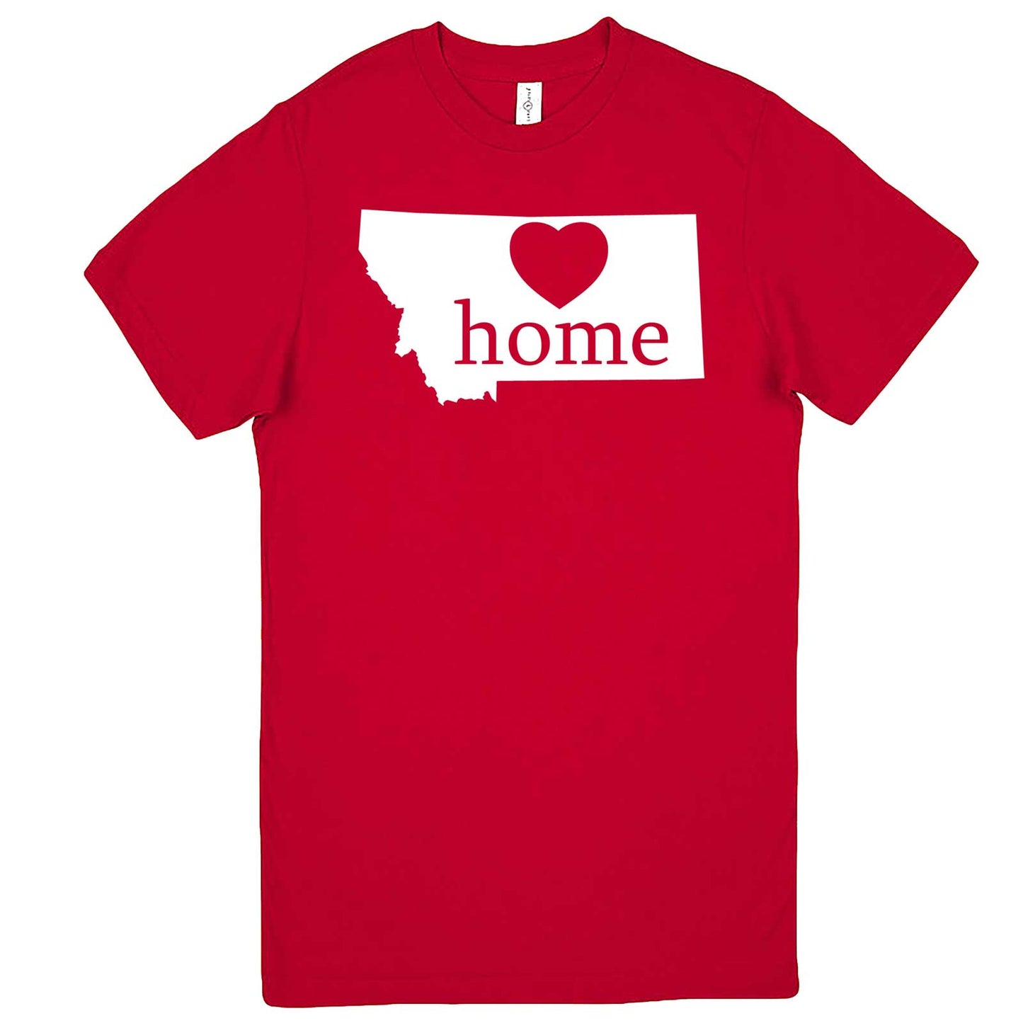  "Montana Home State Pride" men's t-shirt Red