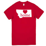  "Montana Home State Pride" men's t-shirt Red