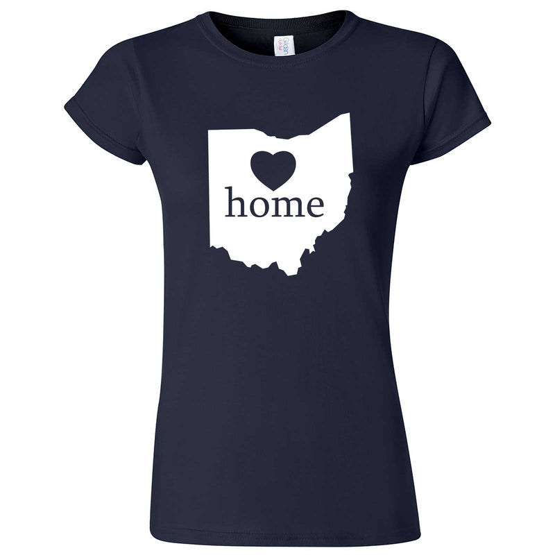  "Ohio Home State Pride" women's t-shirt Navy Blue