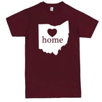  "Ohio Home State Pride" men's t-shirt Burgundy