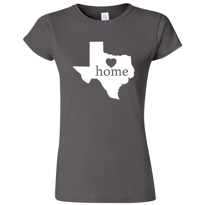  "Texas Home State Pride" women's t-shirt Charcoal