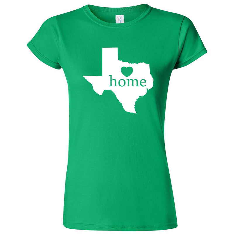  "Texas Home State Pride" women's t-shirt Irish Green