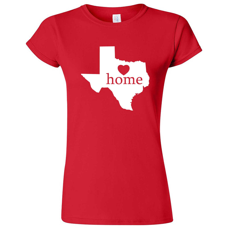  "Texas Home State Pride" women's t-shirt Red