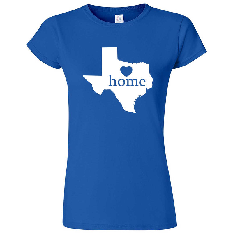  "Texas Home State Pride" women's t-shirt Royal Blue